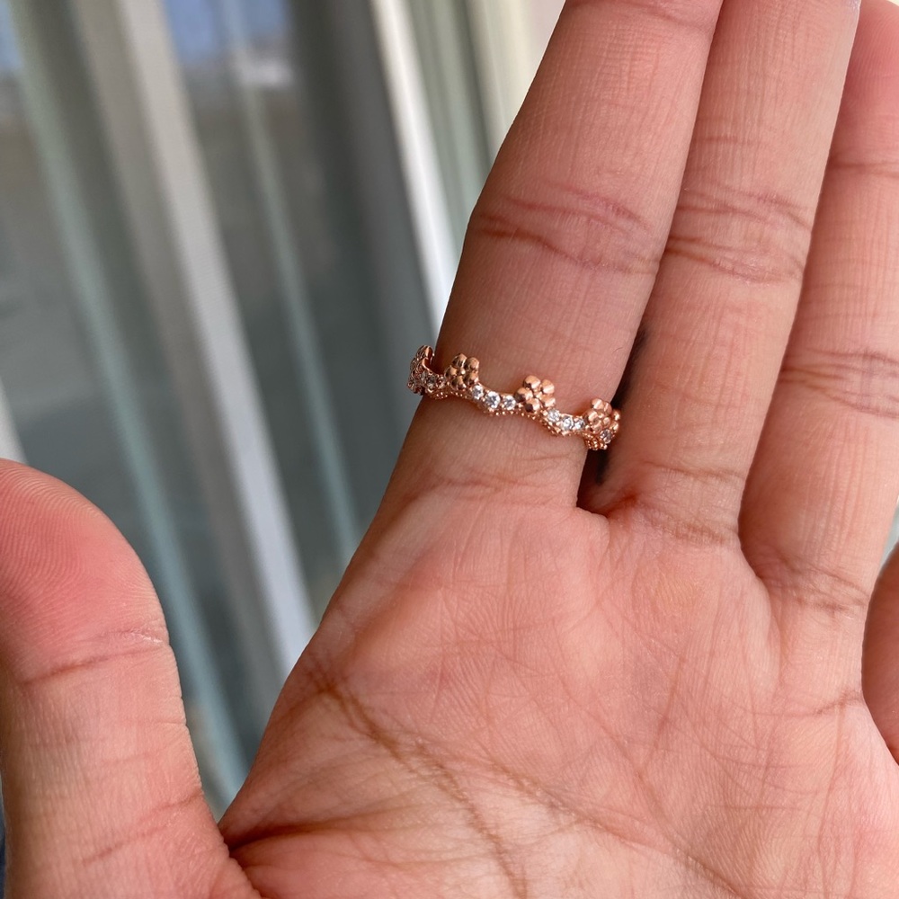 Pandora flower crown ring